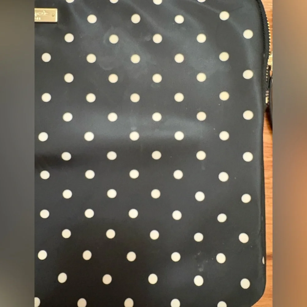 Kate Spade Black and White Polka Dot Laptop Sleeve